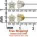 E060 6mm Star Shaped C.Z. Stud Earrings In A Star Box102994-Silver